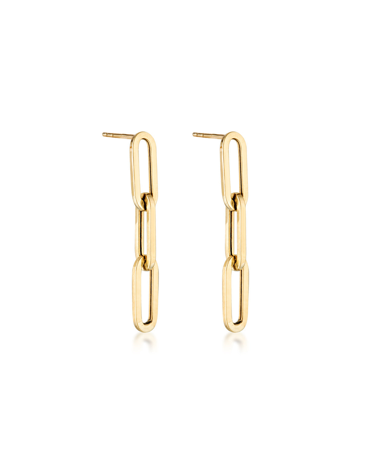 (Pair) Paperclip Earrings