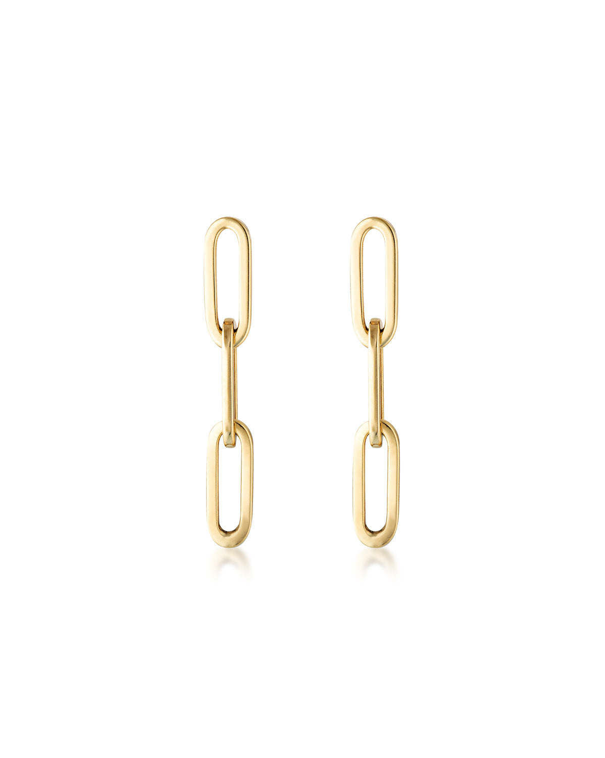 (Pair) Paperclip Earrings