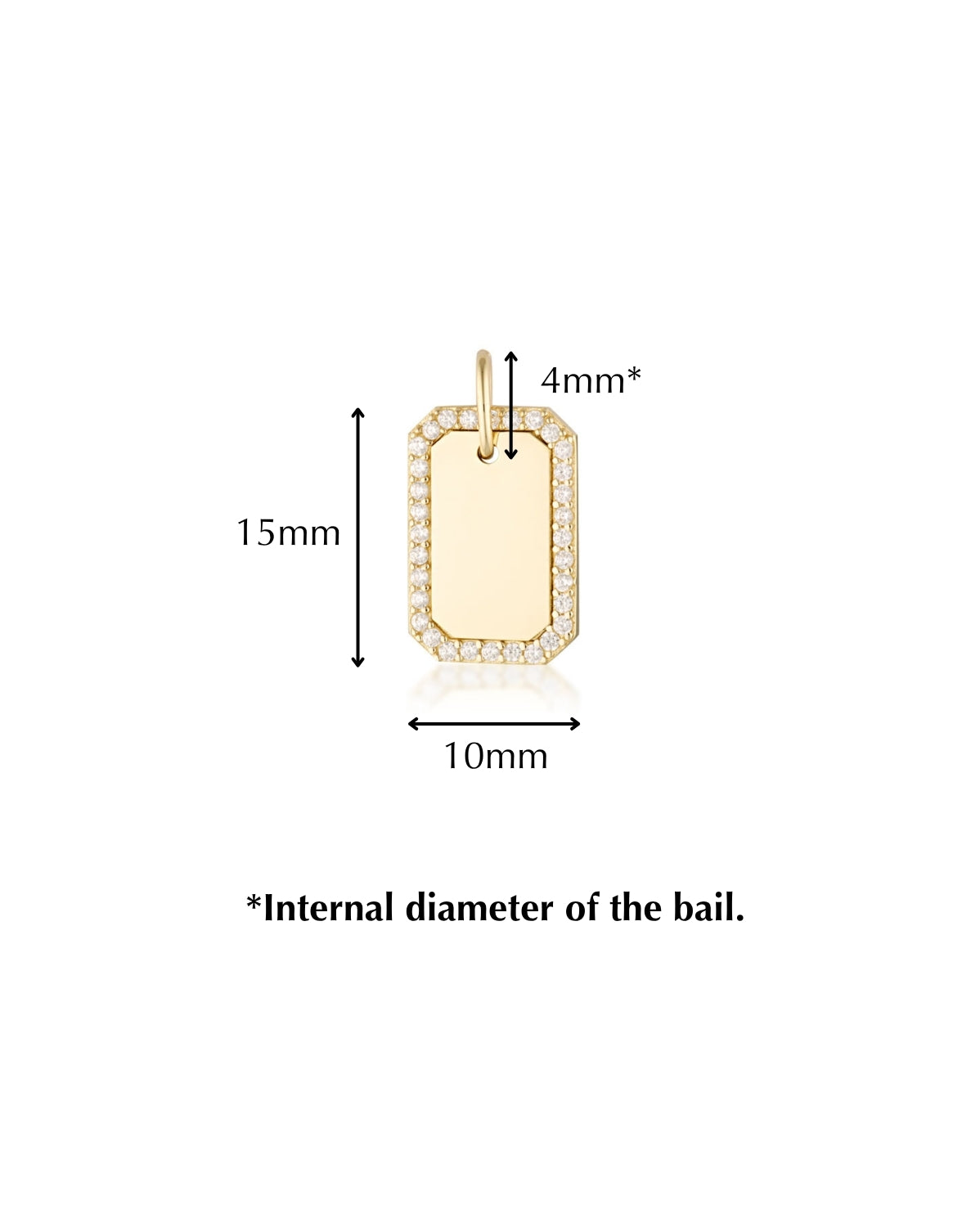 Crystal Tag Pendant