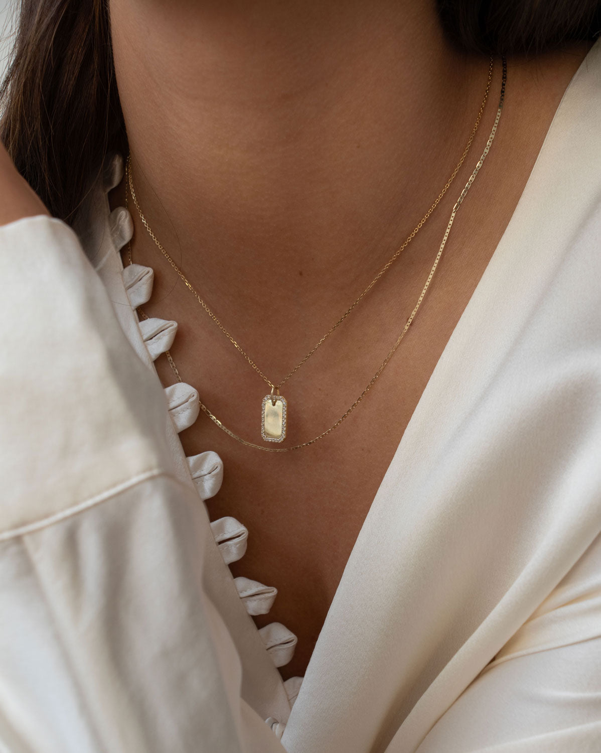 Crystal Tag Pendant