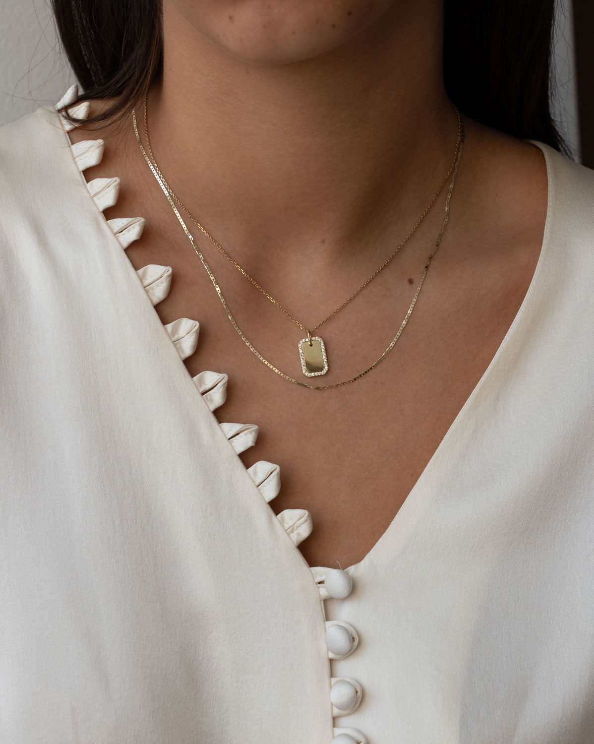 Crystal Tag Pendant