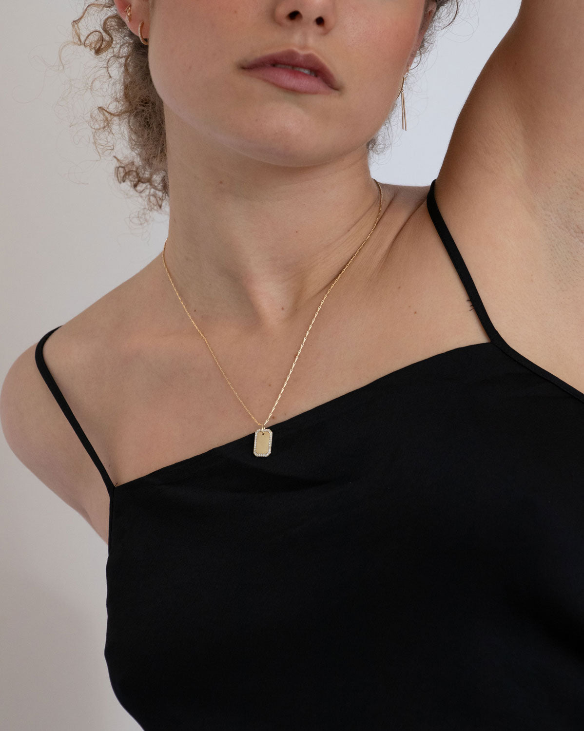Crystal Tag Pendant